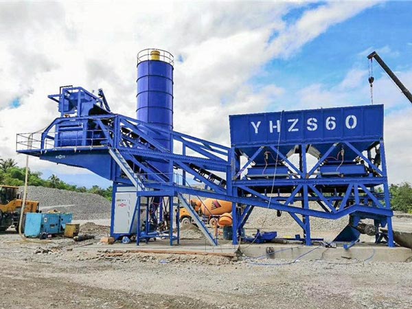 AJY-60 mobile readymix concrete batch plant