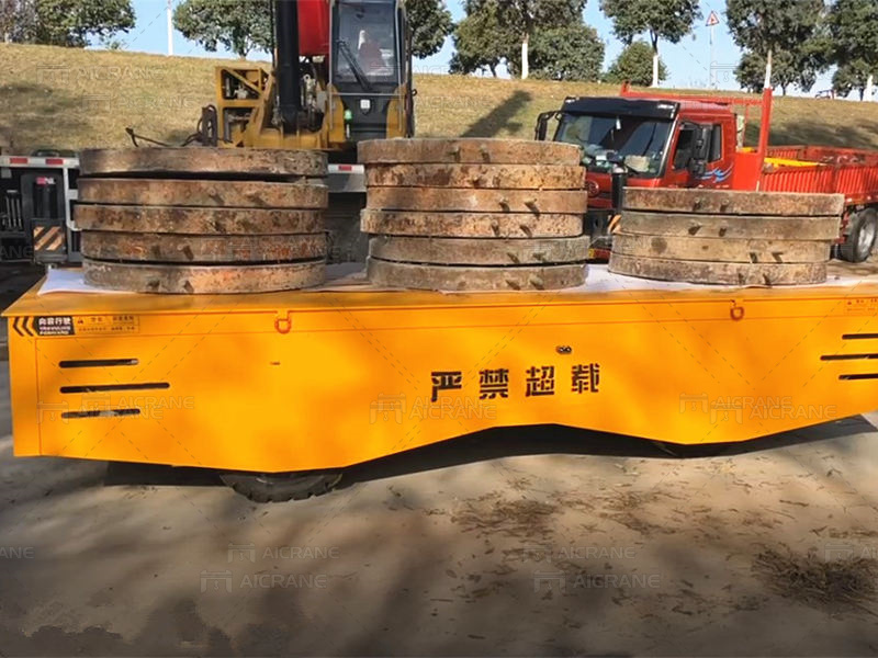 trackless battery powered transfer cart