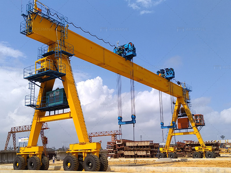 200 Ton Rubber Tyred Gantry Crane