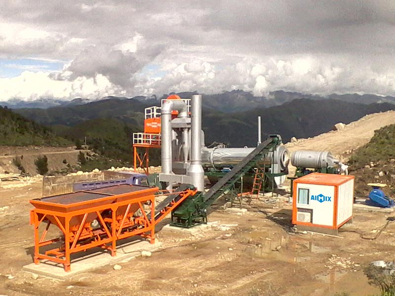 40tph mobile-type asphalt plant working for Military and Defense Projects