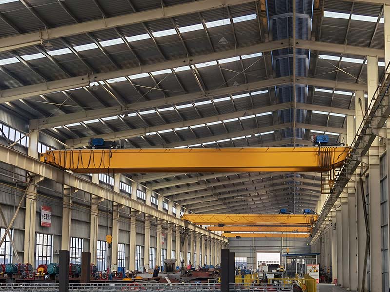 Overhead Crane in Warehouse