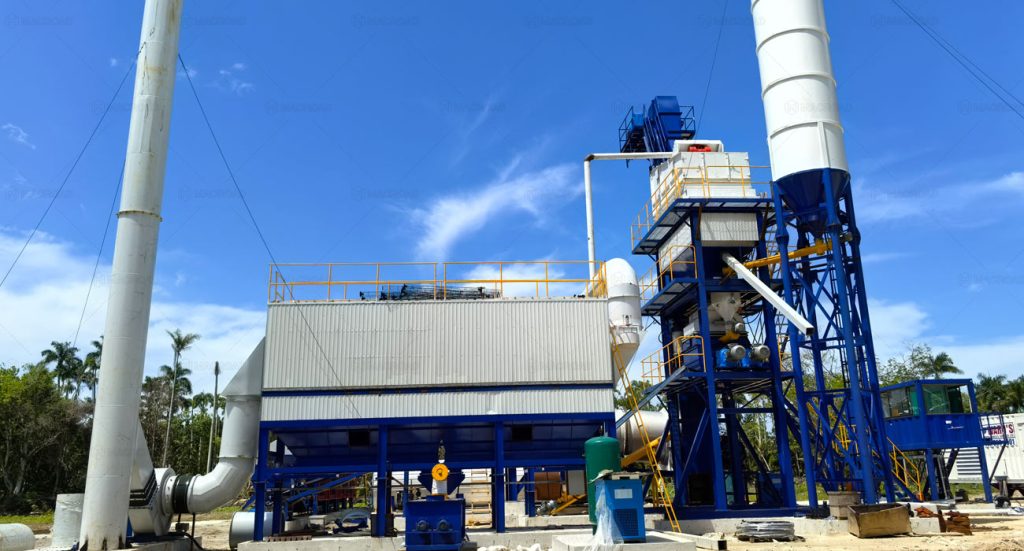 Macroad ALQ120 Batch Mix type stationary Asphalt Plant in Jamaica